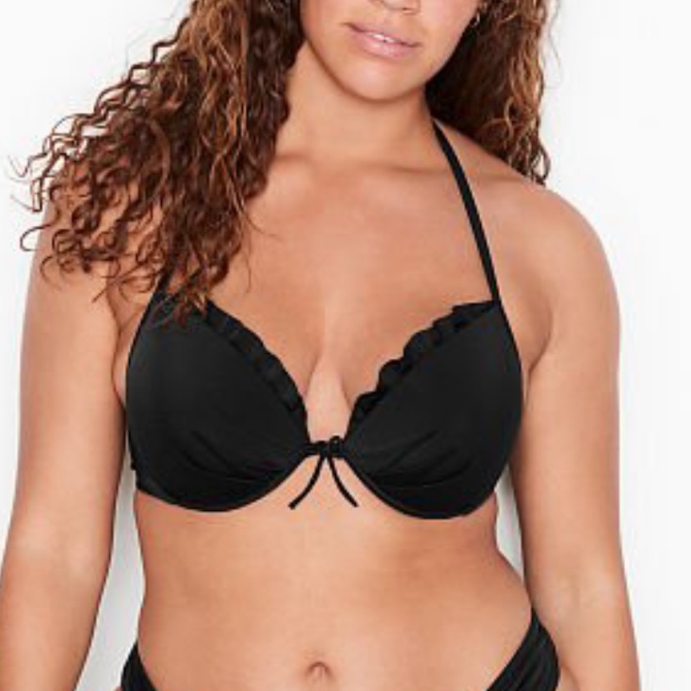Victoria’s Secret Black Push Up Bikini Top 38C